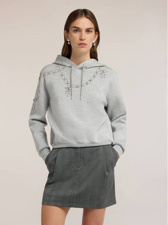Motivi Motivi Bluza G805W003836N013 Szary Regular Fit
