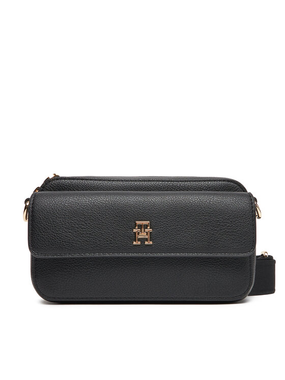 Geantă Tommy Hilfiger DISTINCT CAMERA BAG AW0AW17455 Negru