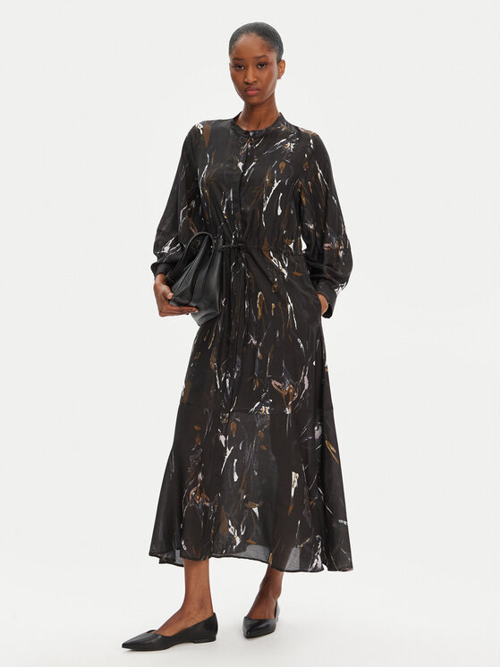 Munthe Munthe Hemdkleid Portland 252132625220 Schwarz Regular Fit
