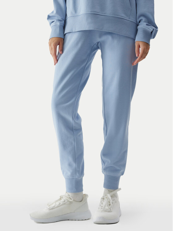 4F 4F Teplákové nohavice 4FWSS24TTROF606 Modrá Regular Fit