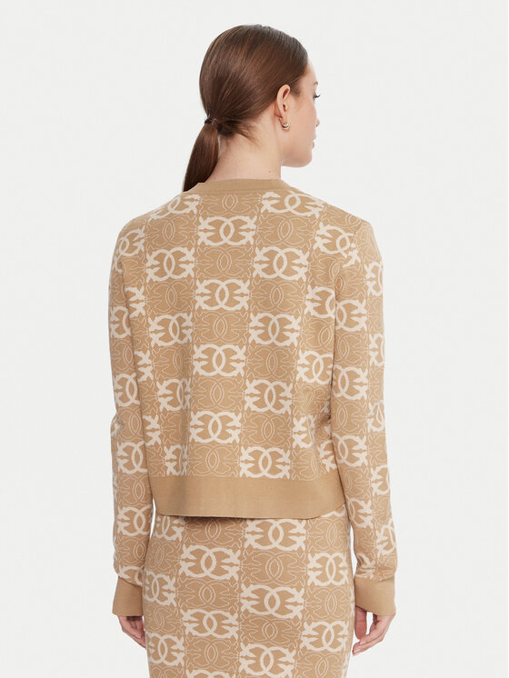 PINKO PINKO Cardigan Found Someone 106043 A2YD Beige Regular Fit