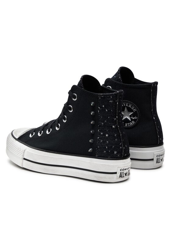 Converse Converse Tenisice Chuck Taylor All Star Lift Platform Chrome A06450C Crna