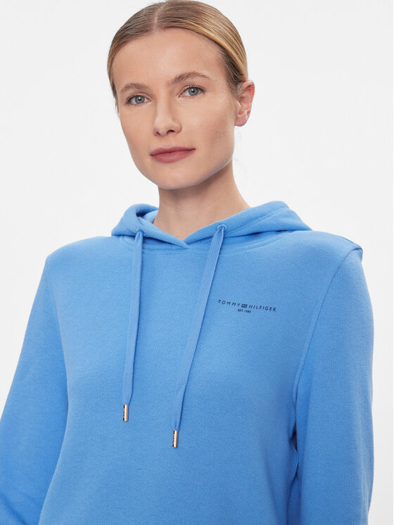 Tommy Hilfiger Tommy Hilfiger Суитшърт 1985 WW0WW40274 Син Regular Fit