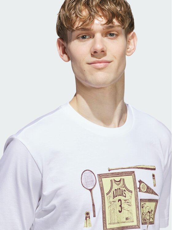 adidas adidas T-Shirt 165402 Biały Regular Fit