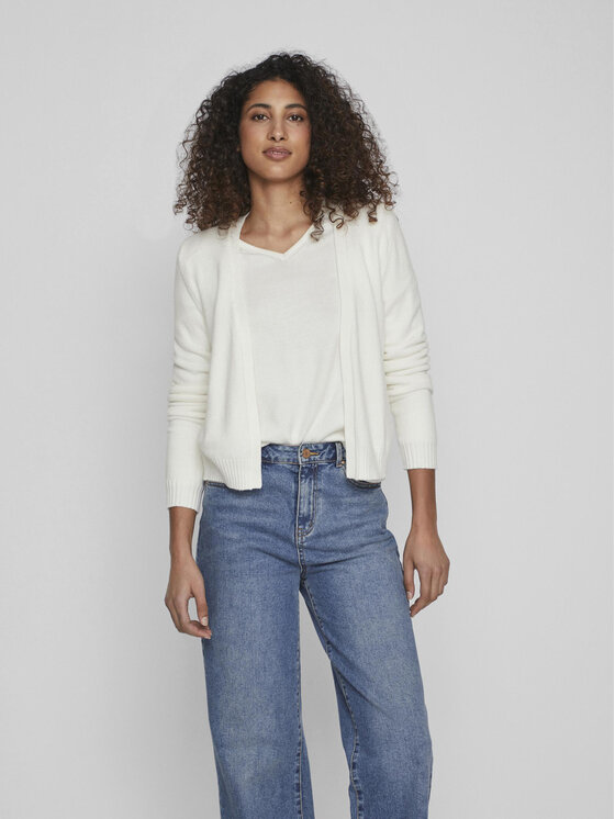Vila Vila Cardigan Ril 14060800 Alb Regular Fit