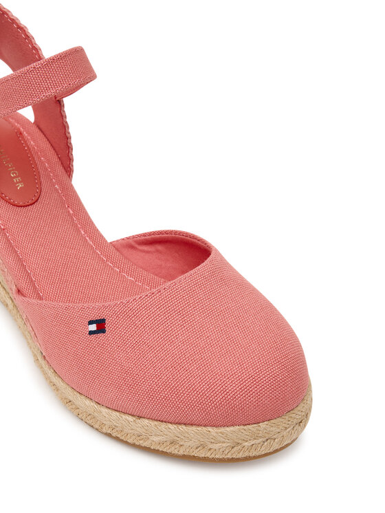 Tommy Hilfiger Tommy Hilfiger Еспадрильї Mid Wedge Espad Closed Toe FW0FW09233 Кораловий