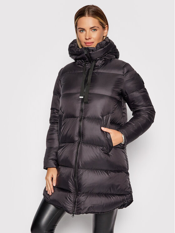 Bomboogie Bomboogie Пухено яке CW 6630 T MNA Черен Regular Fit