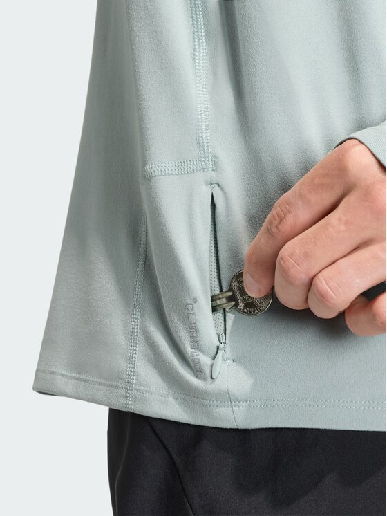 adidas adidas Bluza adi365 Iconic 1/2 Zip Zielony Regular Fit