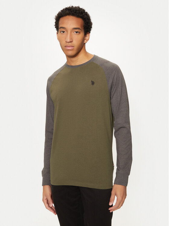 U.S. Polo Assn. Longsleeve krekls MUP1588 Zaļš Regular Fit