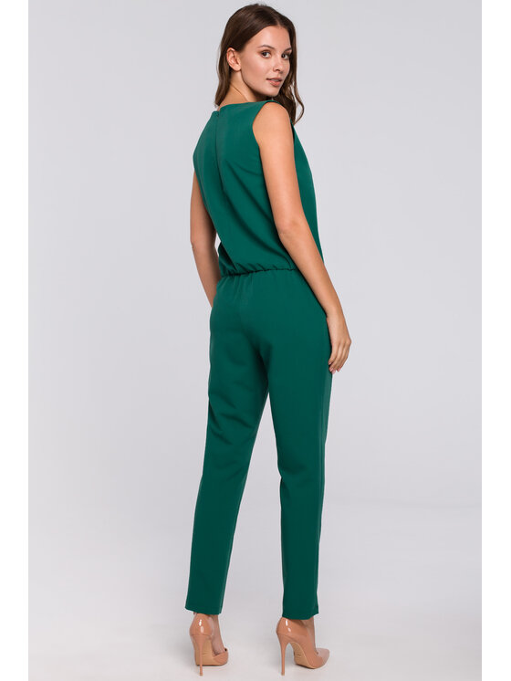 Makover Makover Jumpsuit K009 Verde Regular Fit