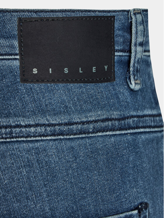Sisley Sisley Jeansy 4Y7V576L9 Modrá Skinny Fit