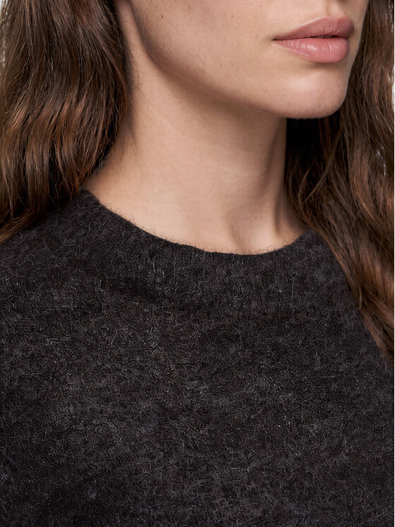 Ombre Ombre Sweter OW-SW-E0062 Brązowy Relaxed Fit