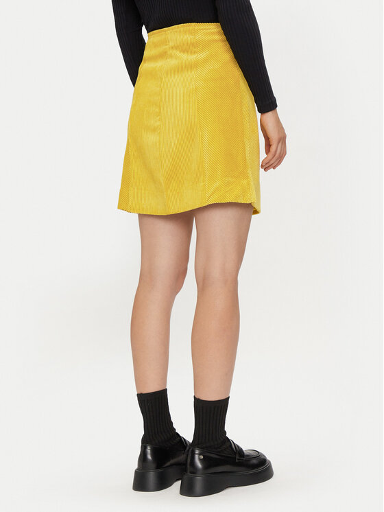 United Colors Of Benetton United Colors Of Benetton Fustă mini 4Q5GD0048 Galben Regular Fit