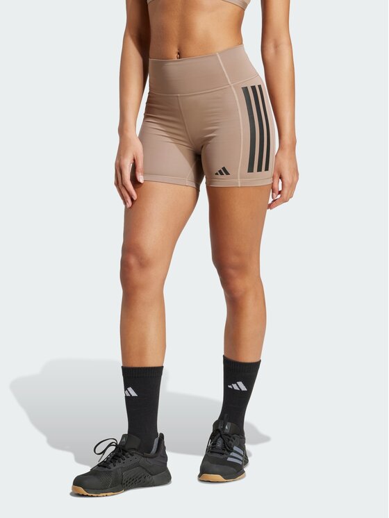 adidas adidas Szorty sportowe 143807 Brązowy Fitted Fit
