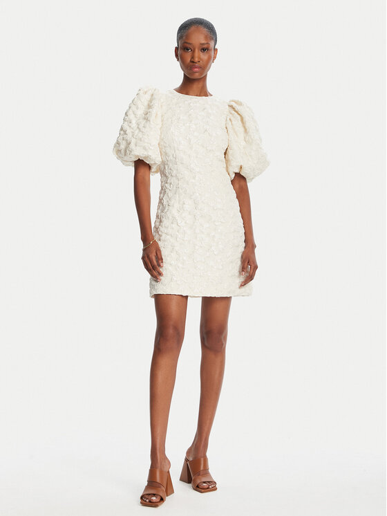 ROTATE ROTATE Kokteilinė suknelė 114551857 Écru Slim Fit