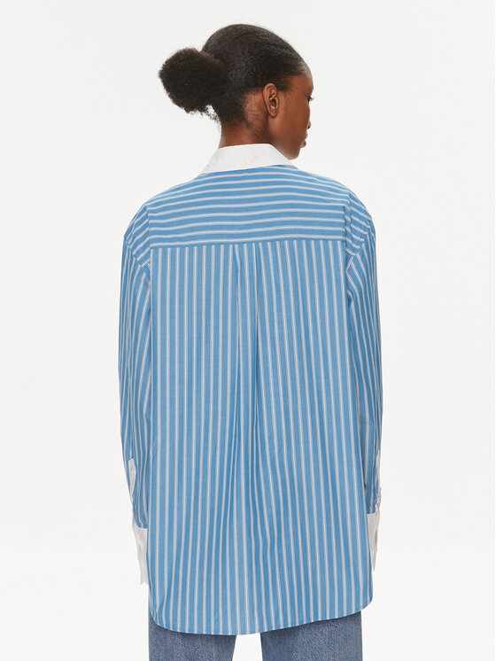 Samsøe Samsøe Samsøe Samsøe Srajca Salovas F24100170 Modra Loose Fit