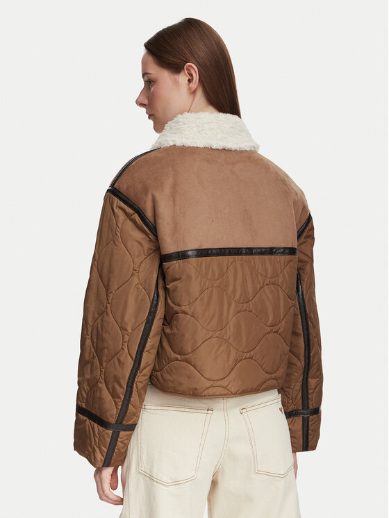 Weekend Max Mara Weekend Max Mara Изкуствен кожух Gessati 2625486011 Светлокафяв Regular Fit