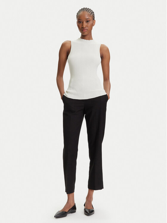 HUGO HUGO Halenka Sarepilk 50542597 Écru Slim Fit