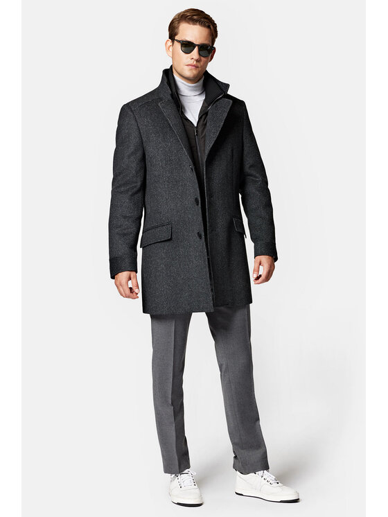 Lancerto Lancerto Płaszcz zimowy Vasco PC073223000004 Szary Regular Fit