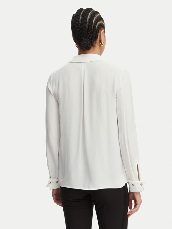 Elisabetta Franchi Elisabetta Franchi Bluză CA-159-62E2-V400 Alb Regular Fit