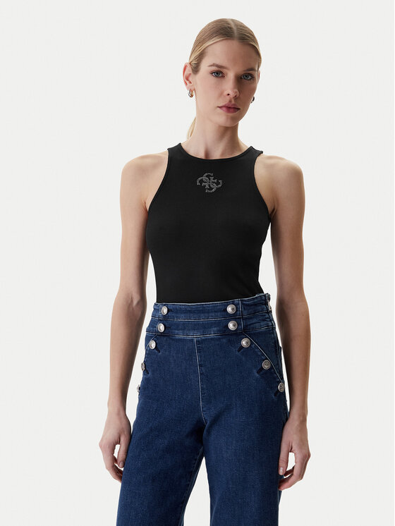 Guess Guess Top W6RP39 KD092 Nero Regular Fit