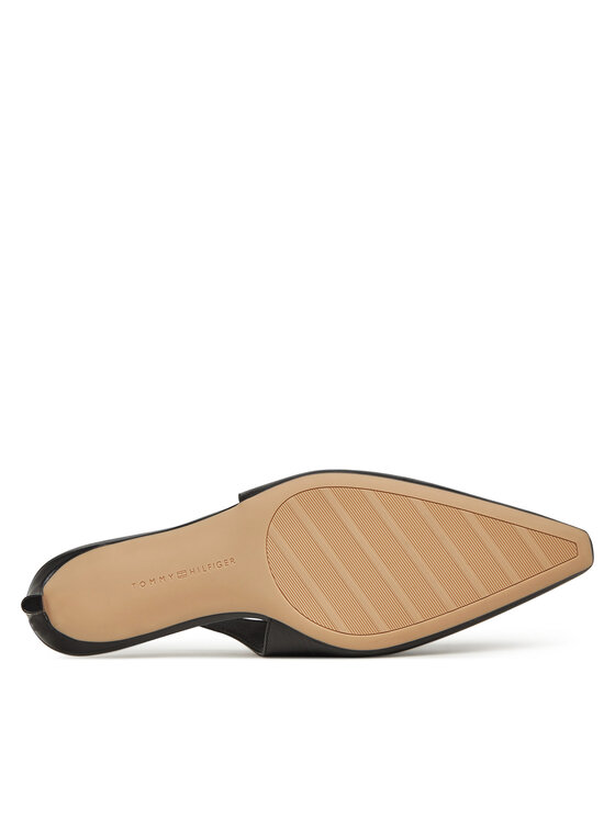 Tommy Hilfiger Tommy Hilfiger Σανδάλια Squared Toe Kitten Slingback FW0FW08711 Μαύρο