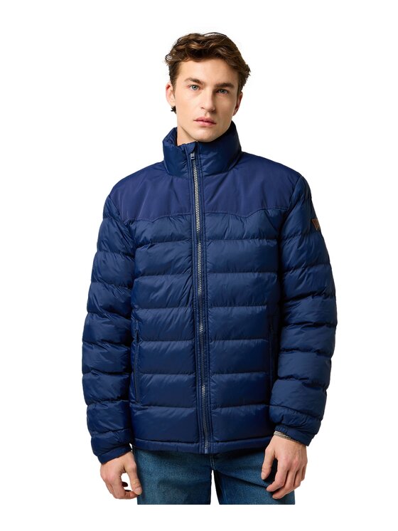 Wrangler Wrangler Kurtka puchowa 112371448 Niebieski Regular Fit