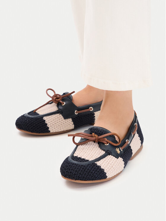 Tommy Hilfiger Tommy Hilfiger Mokasyny Th Flex FW0FW09506 Granatowy