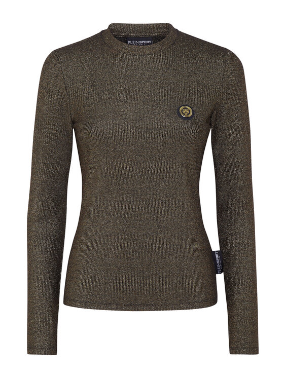 Plein Sport Plein Sport Bluzka 4491 Złoty Regular Fit