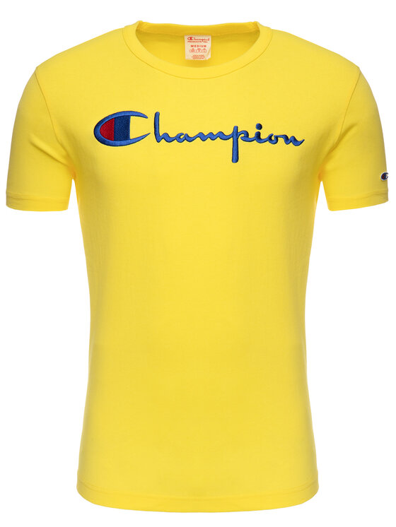 Champion Champion Tričko 210972 Žltá Regular Fit