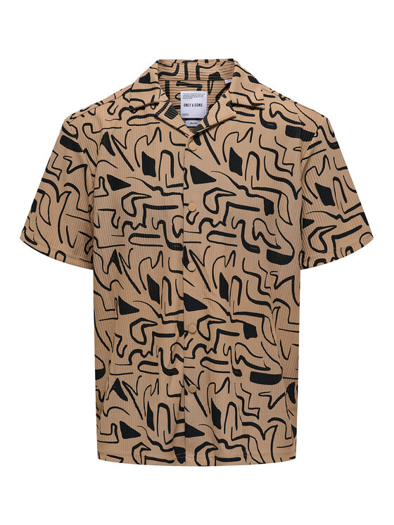 Only & Sons Only & Sons Koszula Kari 22033511 Beżowy Relaxed Fit