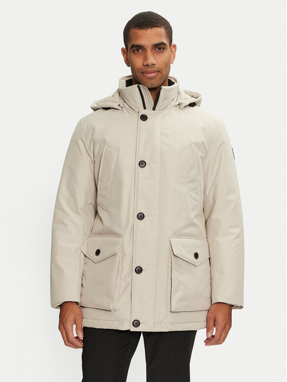 BOSS Boss Зимно яке Osiass 50499551 Бежов Regular Fit