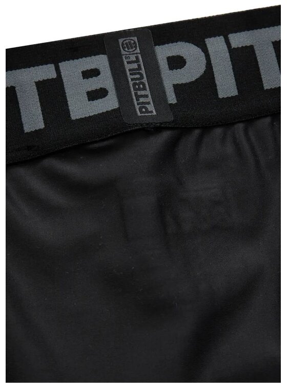 PITBULL PITBULL Legginsy Legginsy sportowe Performance Pro plus New Logo S Czarny Slim Fit
