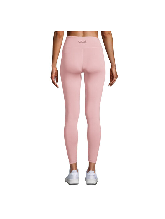 Casall Casall Legginsy Overlap High Waist Tights Różowy Slim Fit