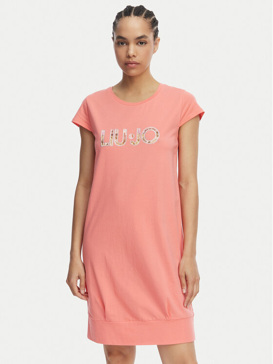 Liu Jo Beachwear Liu Jo Beachwear Kleid für den Alltag VA6212 JS003 Korallenfarben Regular Fit