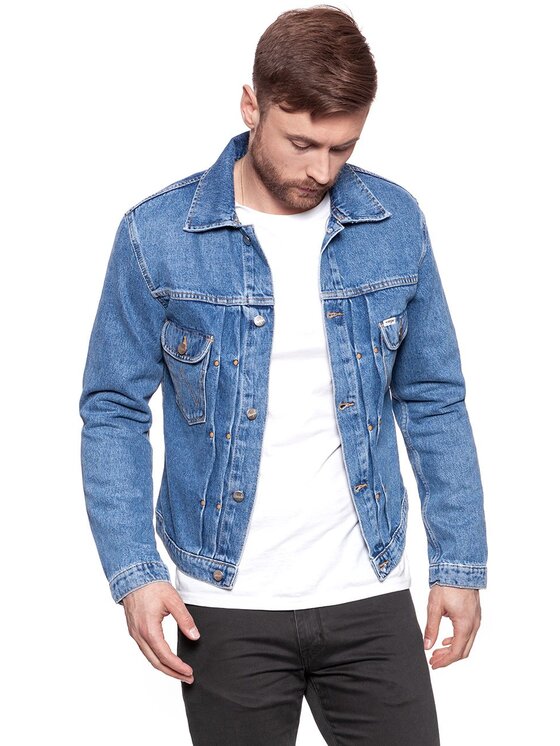 Wrangler Wrangler Giacca di jeans RETRO JACKET Blu Slim Fit