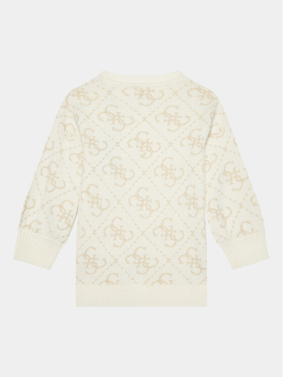 Guess Guess Džemper haljina K3BK28 Z39N0 Écru Relaxed Fit