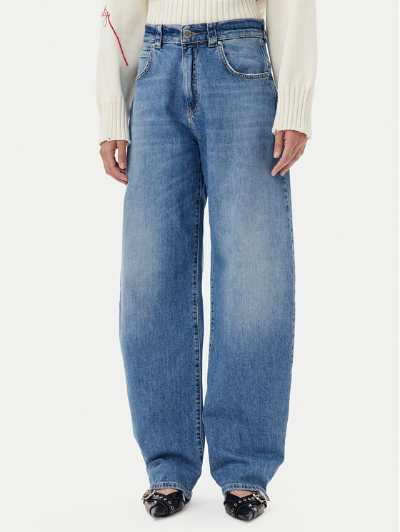 PINKO PINKO Jeansy Eloise Egg. 103180 Modrá Relaxed Fit