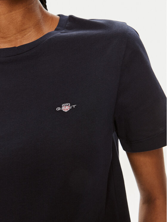 Gant Gant Tričko Shield 4200200 Tmavomodrá Regular Fit