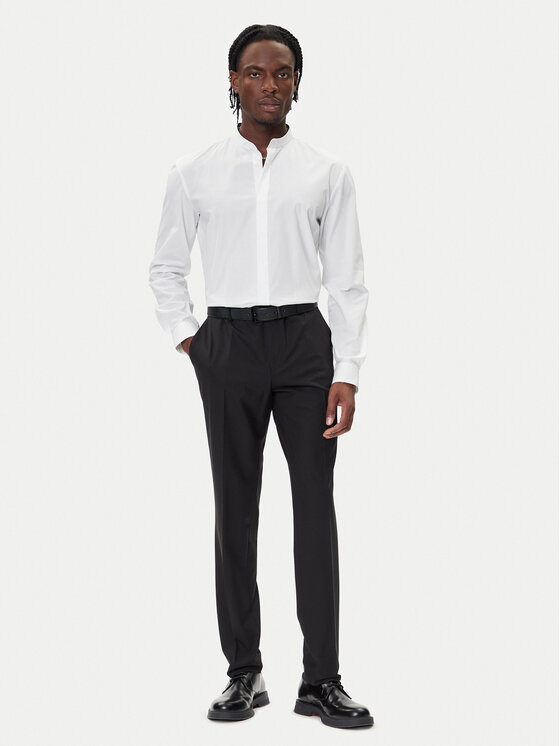 HUGO HUGO Koszula Kaleb 50551253 Biały Slim Fit