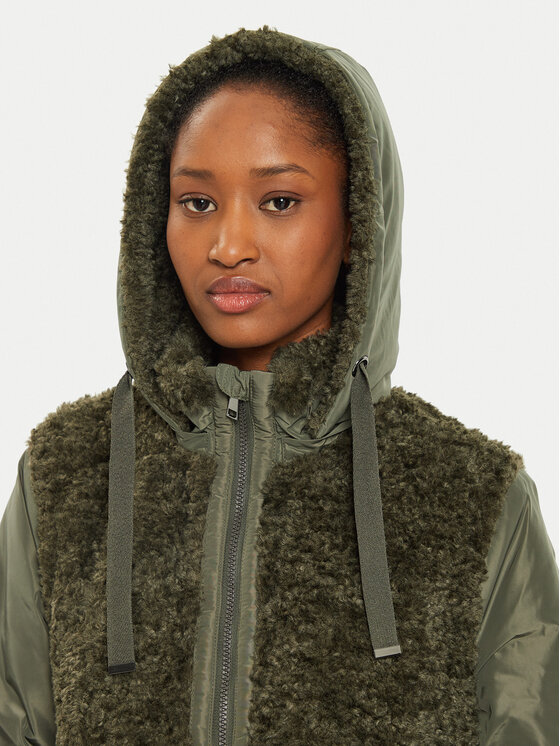 Olsen Olsen Prehodna jakna 15101413 Zelena Loose Fit