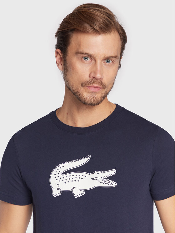 Lacoste Lacoste Marškinėliai TH2042 Tamsiai mėlyna Regular Fit