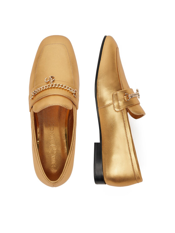 Eva Minge Eva Minge Loafersy CYNIA-LT2513-37 Zlatá