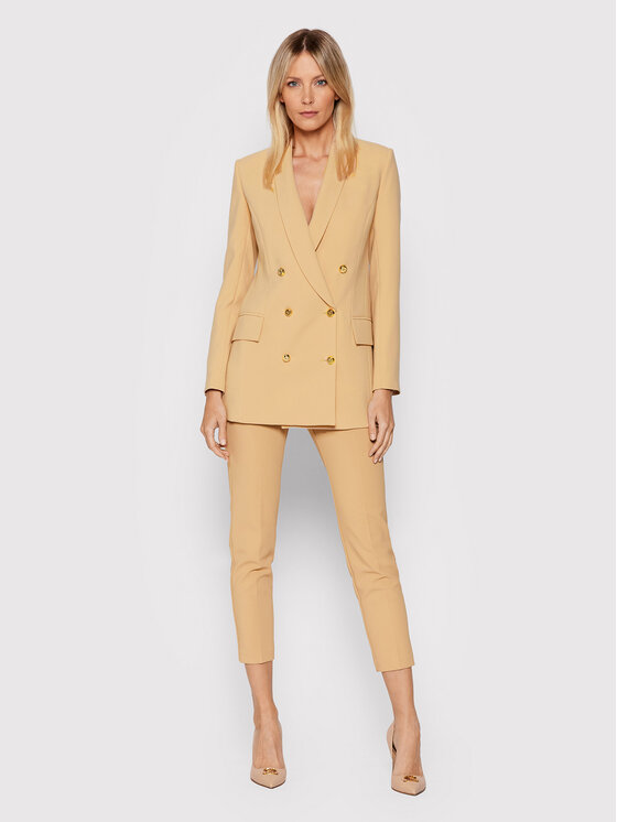 Elisabetta Franchi Giacca da abito GI-978-16E2-V540 Beige Regular Fit •  Modivo.it