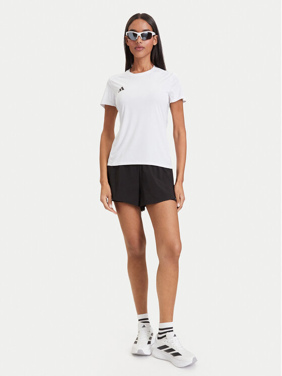 adidas adidas Тениска от техническо трико Adizero Essentials Running IN1173 Бял Slim Fit