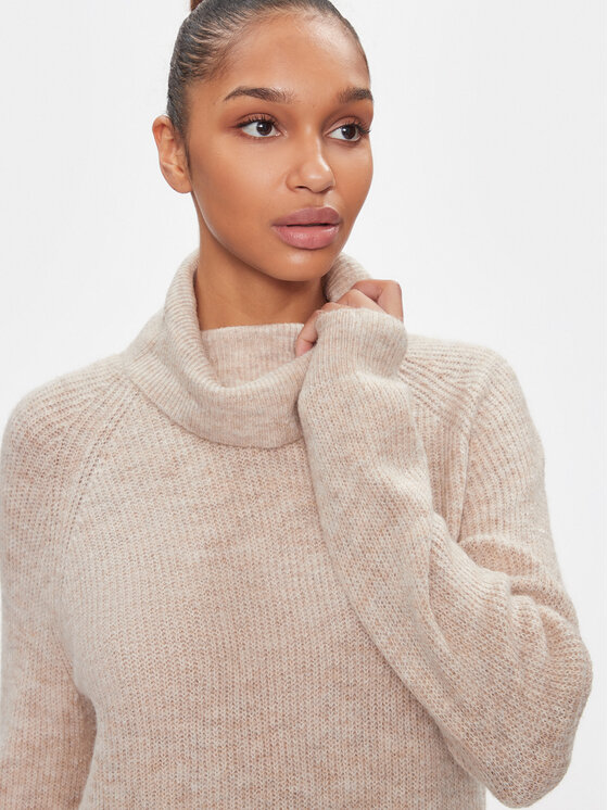 ONLY ONLY Kötött ruha 15306945 Bézs Relaxed Fit
