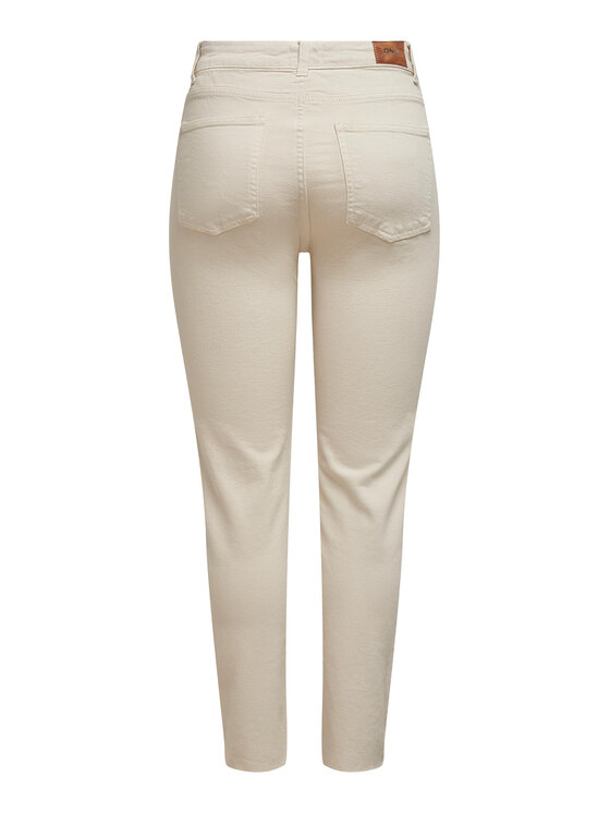 ONLY ONLY Τζιν Emily 15175323 Εκρού Straight Fit