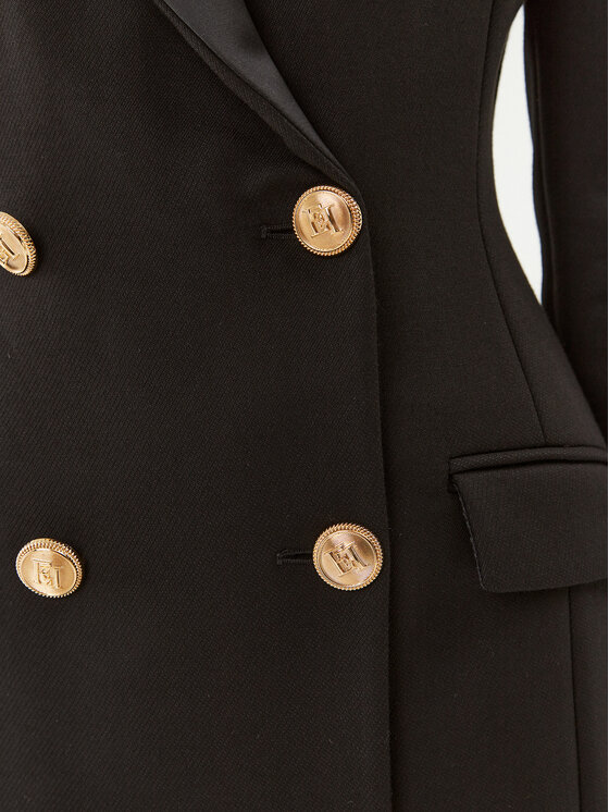 Elisabetta Franchi Elisabetta Franchi Pārejas mētelis CP-004-36E2-V1300 Melns Regular Fit