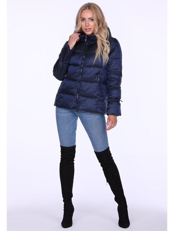 Perso Perso Dámská bunda BLH220043F Tmavomodrá Regular Fit