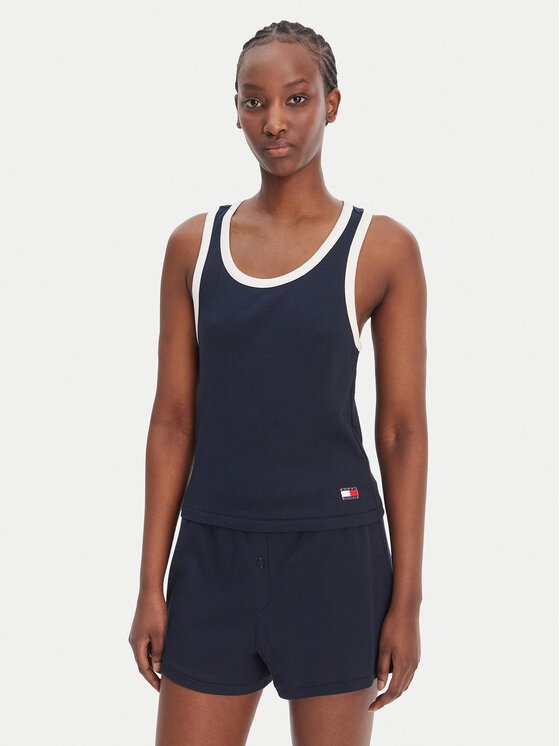 Tommy Hilfiger Tommy Hilfiger топ UW0UW06308 Тъмносин